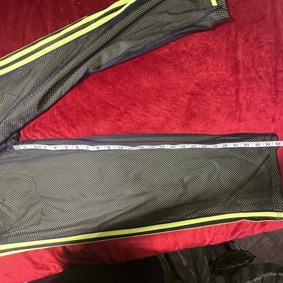 Adidas Black and Yellow Sweatpants with Bold Stripes - Picture 4 of 8
